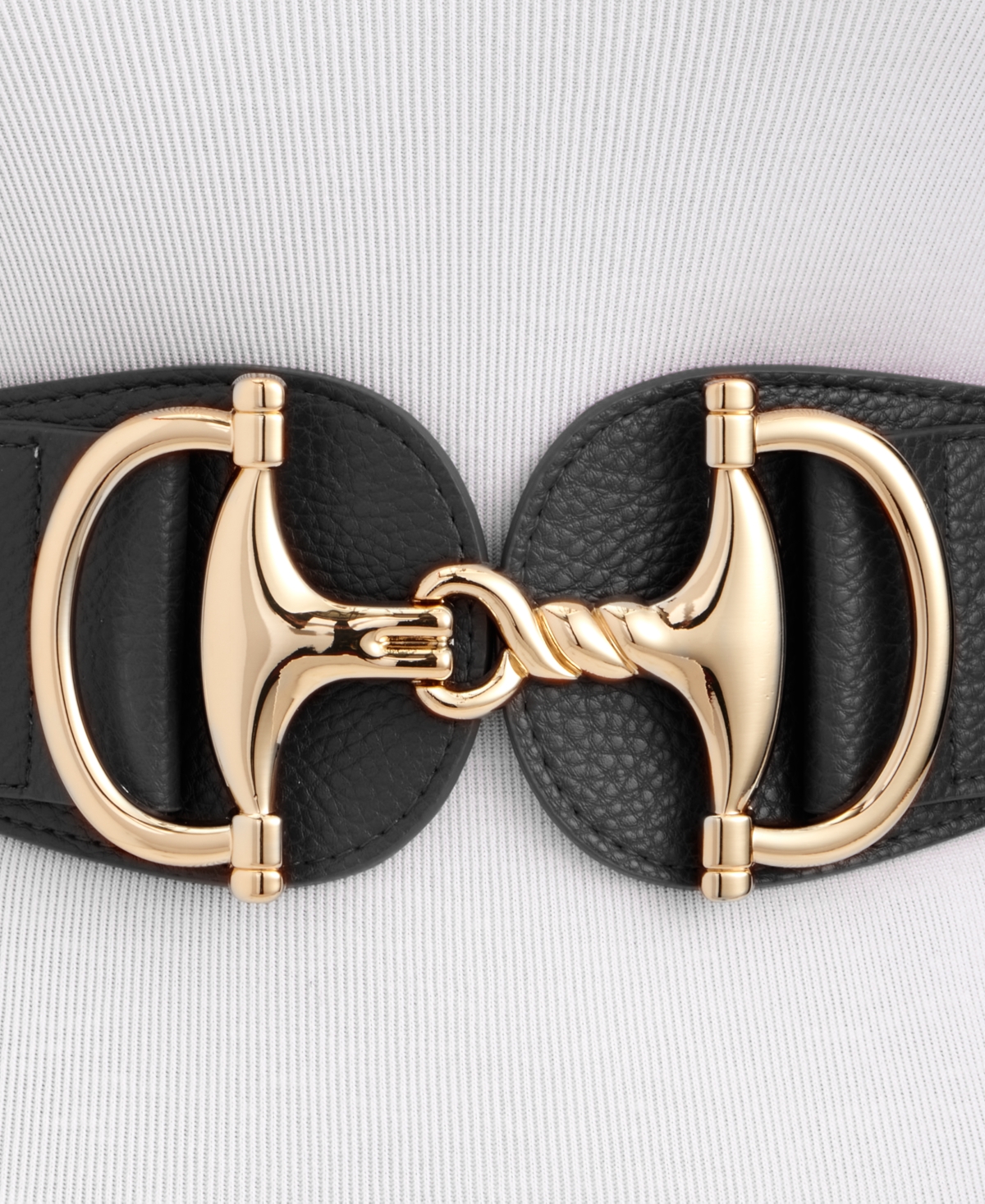 Giani Bernini Horsebit Link Buckle Stretch Belt