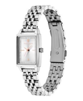 Women's Quartz Silver-Tone Stainless Steel Bracelet Watch 25.5mm x 20.5mm