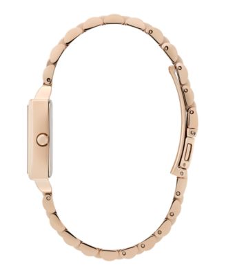 Women's Quartz Carnation Gold-Tone Stainless Steel Bracelet Watch 25.5mm x 20.5mm