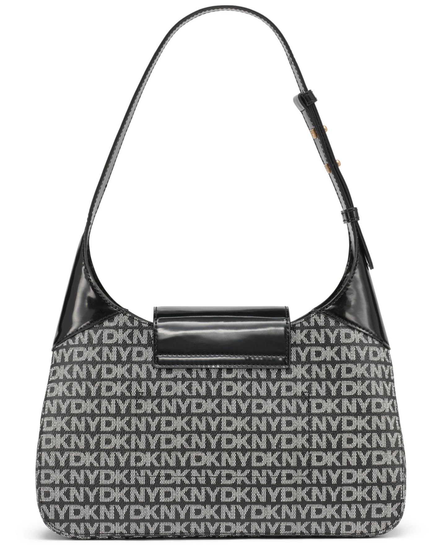 Женская сумка DKNY Avril Small Logo Shoulder, цвет: Чёрный — фото 5