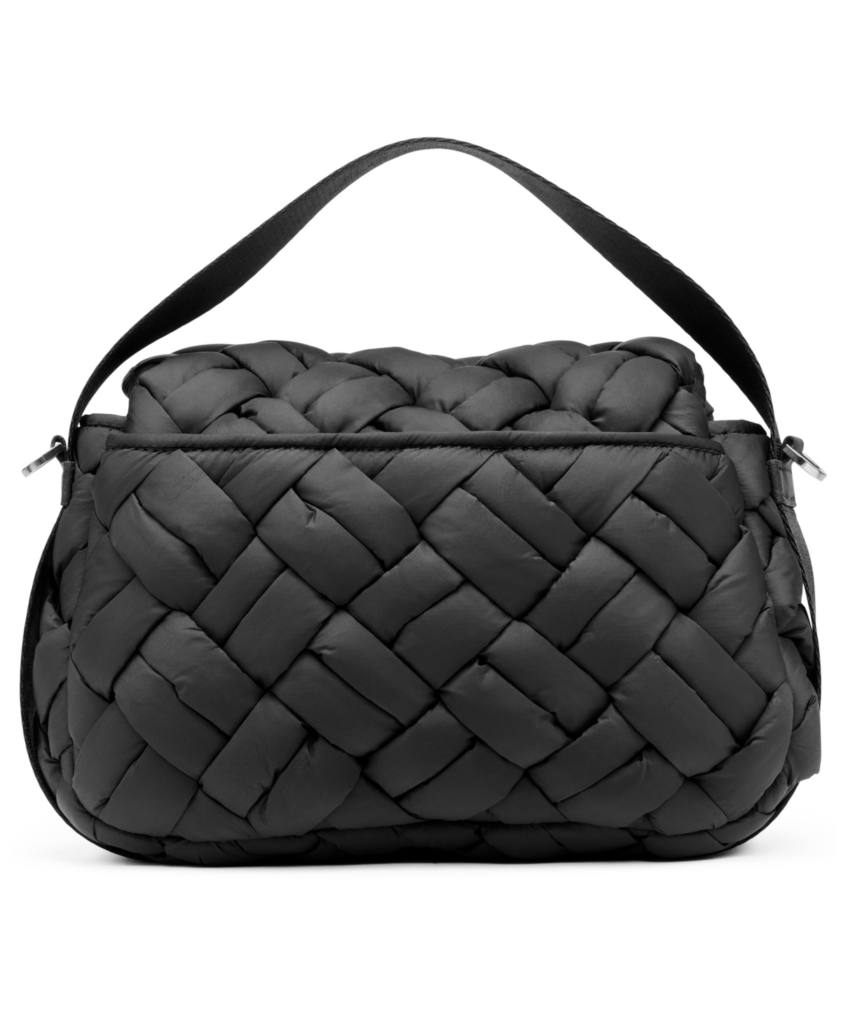 Dkny Nadia Small Quilted Flap Shoulder Bag In Black