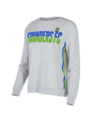 Concepts Sport - Women's Gray Seattle Sounders FC Cedar Tri-Blend Long Sleeve Top