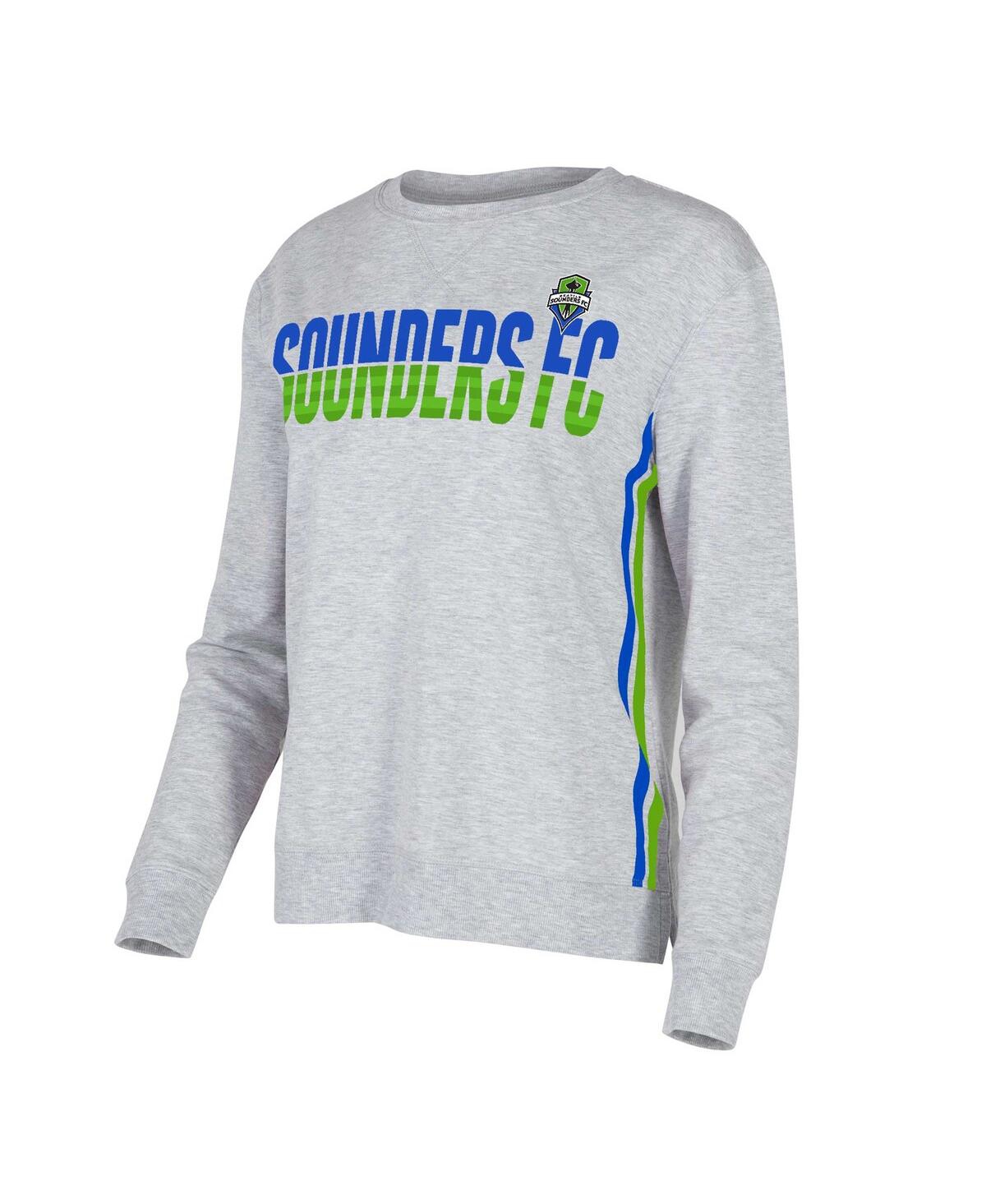Women's Gray Seattle Sounders Fc Cedar Tri-Blend Long Sleeve Top - Gray