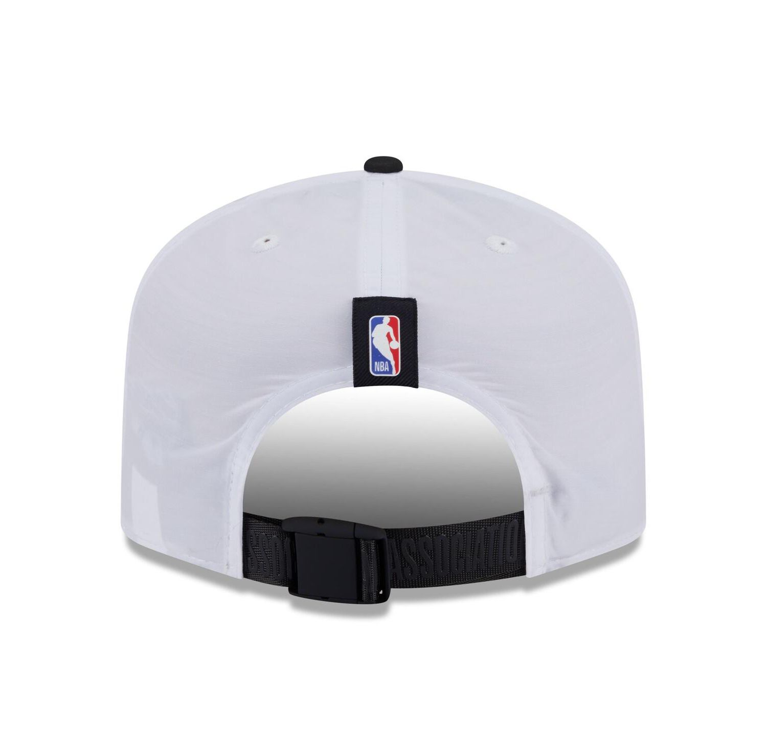 Men's White/Black Miami Heat 2025 NBA Draft On-Stage Nylon 19TWENTY Adjustable Hat