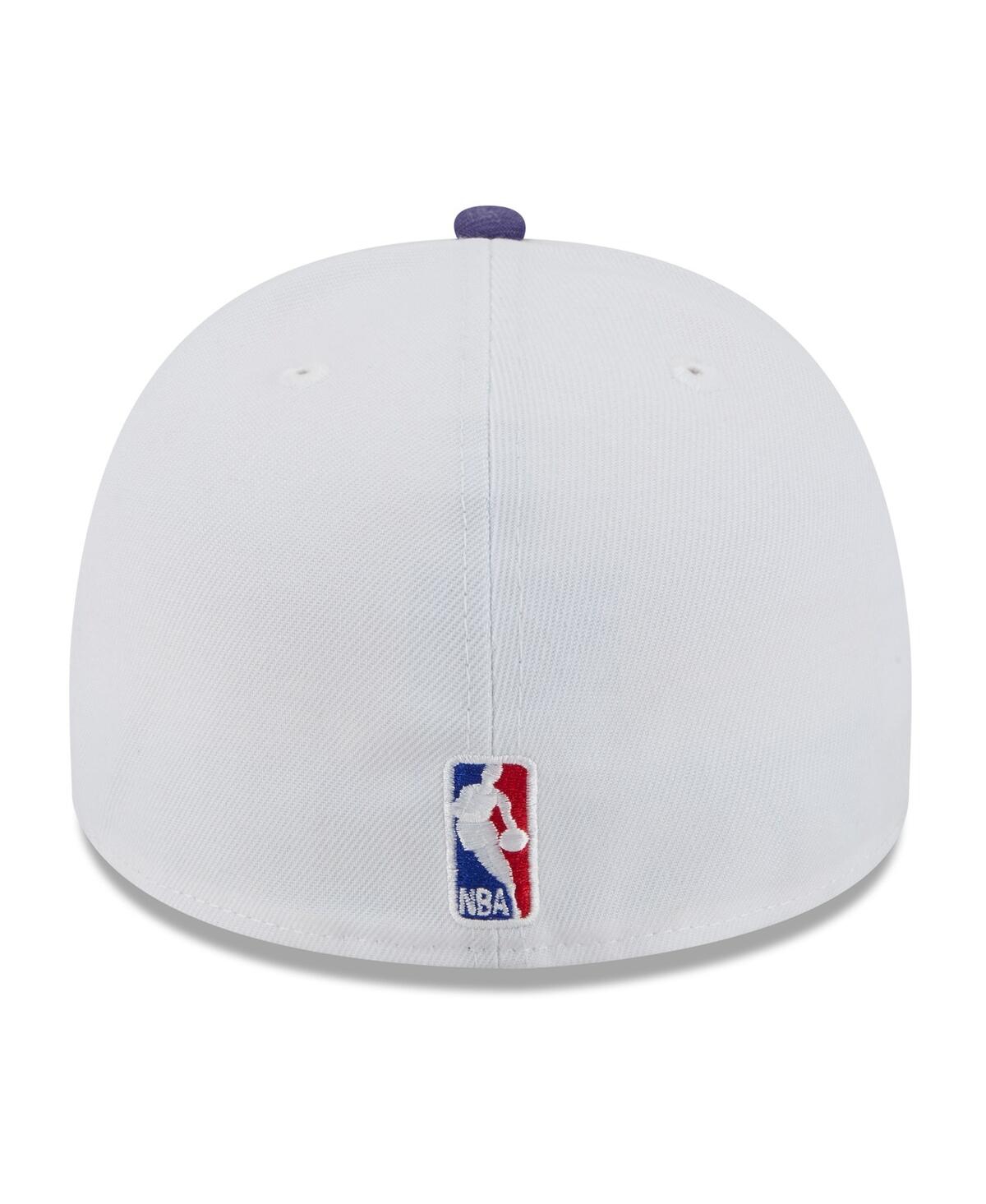 New Era Men's White/purple Phoenix Suns 2025 Nba Draft A-frame 59fifty Fitted Hat In Multi