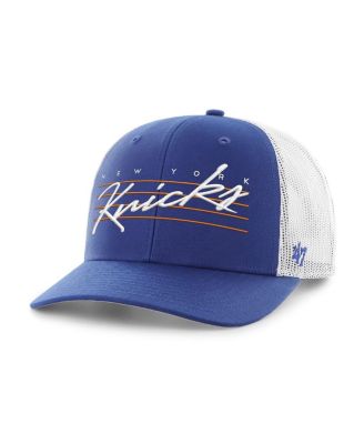 Men's Blue New York Knicks Downburst Trucker Adjustable Hat