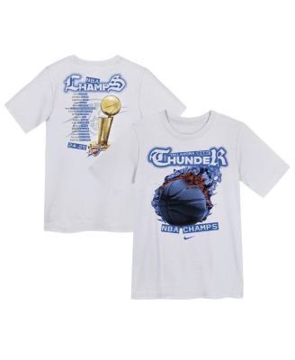 Nike - Preschool White City Thunder 2025 NBA Finals Champions Parade Roster T-Shirt