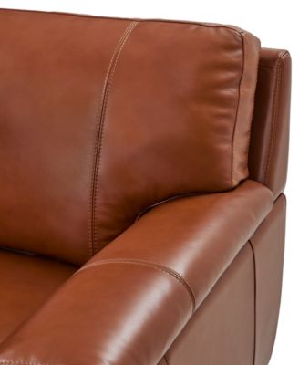 Cobbie Leather 46" Chair, Macy's Exclusive 