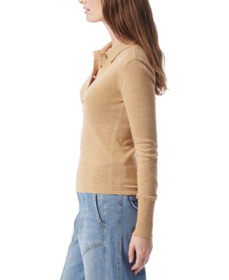 DO by Women's Sinead Long-Sleeve Polo Sweater