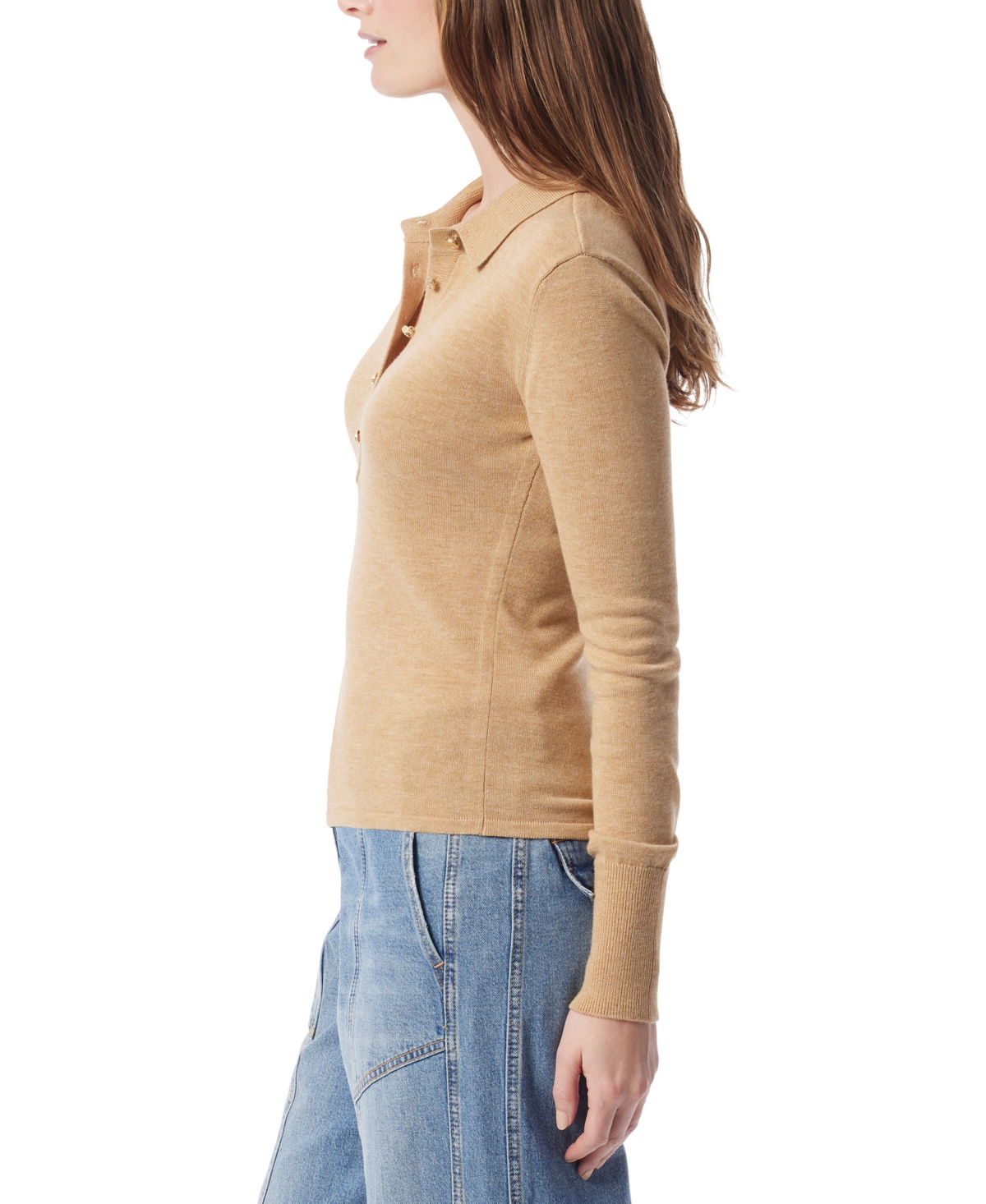 Dee Ocleppo Women's Sinead Long-sleeve Polo Sweater In Neutral