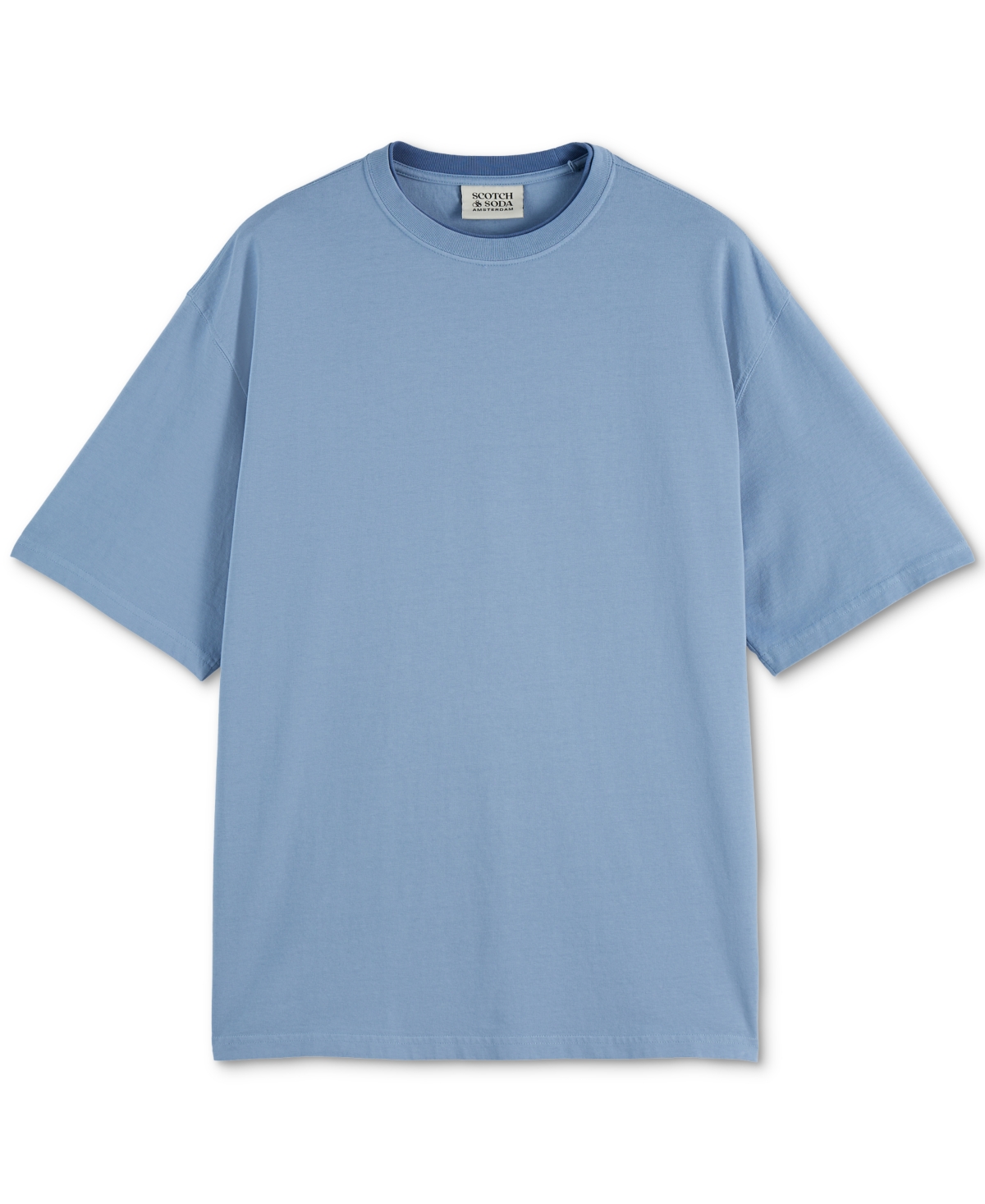 Scotch & Soda Men's Relaxed Fit Short Sleeve Crewneck Logo T-shirt In Blue
