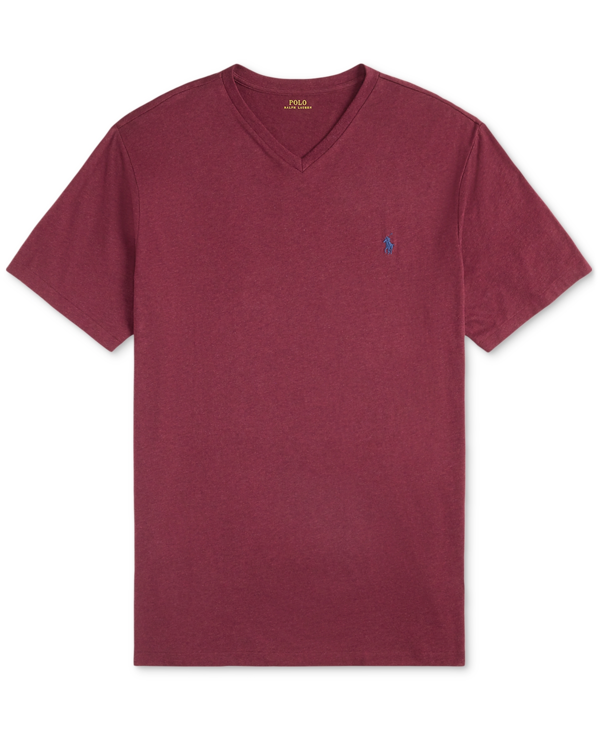 Polo Ralph Lauren Men's Big & Tall Classic Fit V-neck T-shirt In Burgundy