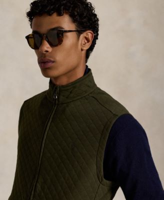 Men's Quilted Double-Knit Jersey Vest