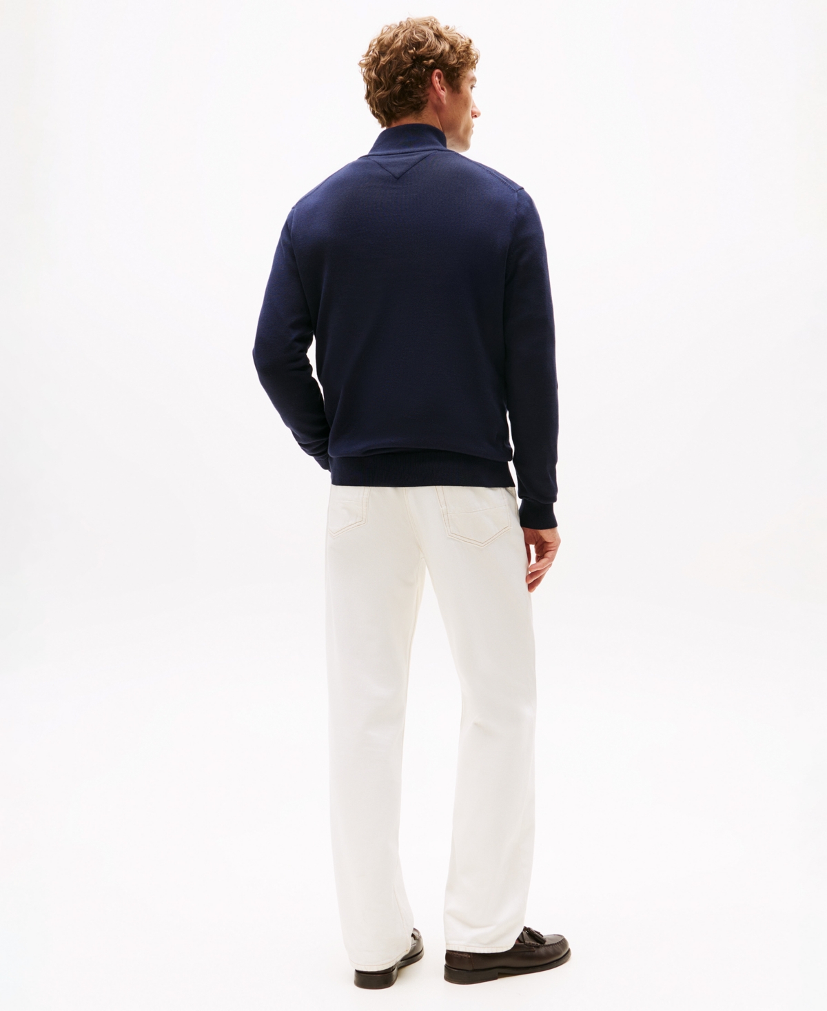 Tommy Hilfiger Men's Essential Quarter-Zip Pullover Knit Sweater