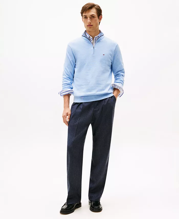 Men's Essential Quarter-Zip Pullover Knit Sweater - thumbnail 6
