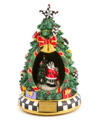 MacKenzie-Childs Courtly Check Christmas Tree Santa Musical