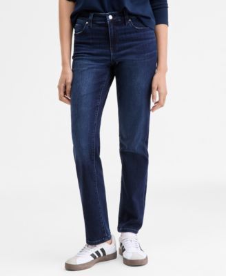 Women's Kennedy Mid Rise Straight Leg Jeans