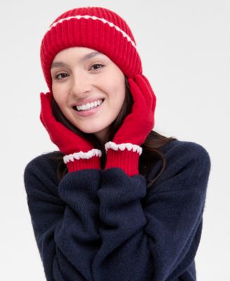 Ribbed Beanie & Gloves Boxed Set, Macy's Exclusive