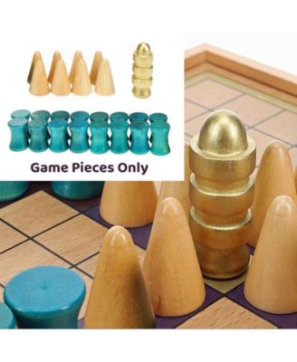 Replacement Wooden Game Pieces for King's Table, Tablut Viking Strategy Games