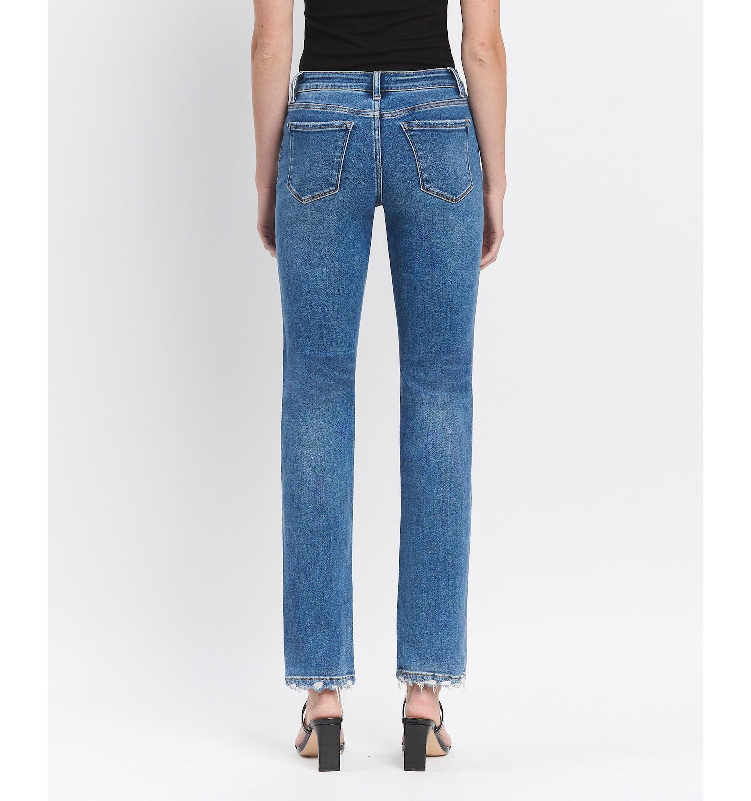 Women's Mid Rise Straight Jeans