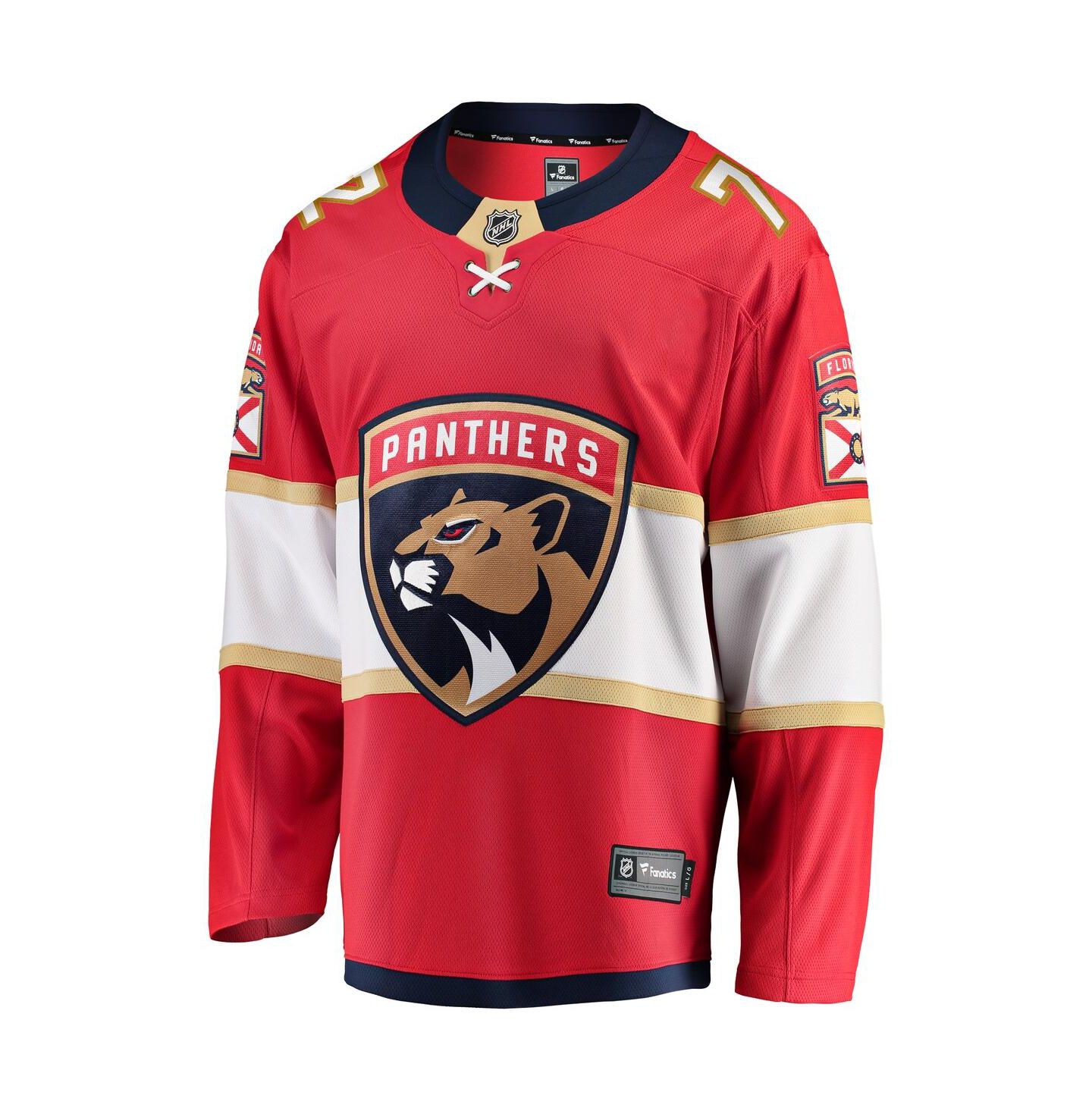 Мужская игровая джерси Fanatics Sergei Bobrovsky Florida Panthers Breakaway, Red — фото 3