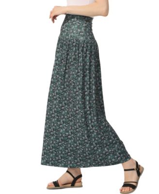 Women's Tiered Pull On Maxi Skirt