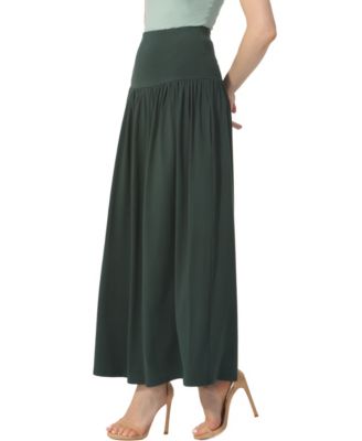 Women's Tiered Pull On Maxi Skirt