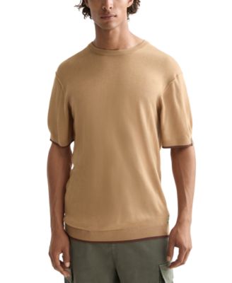 Men's Relaxed Fit Short Sleeve Textured T-Shirt