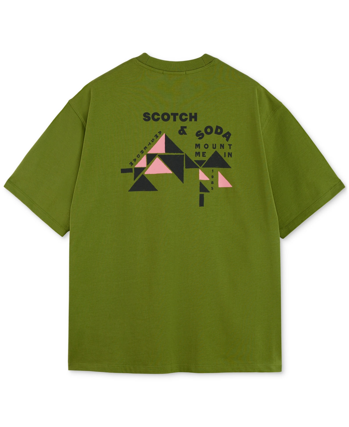 Scotch & Soda Men's Relaxed Fit Short Sleeve Graphic T-shirt In Green