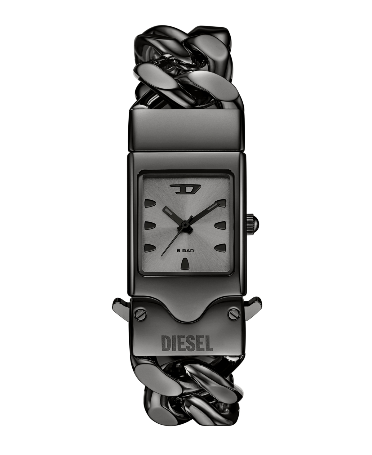 Men's Closer Quartz Three-Hand Gunmetal Stainless Steel Watch, 22mm - Gunmetal