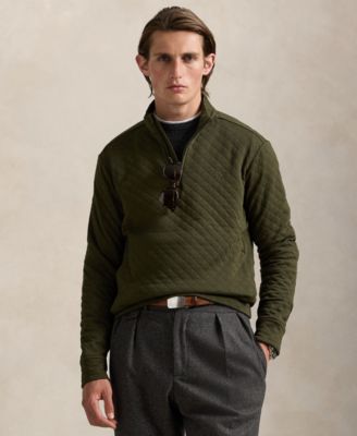 Men's Quilted Double-Knit Jersey Pullover