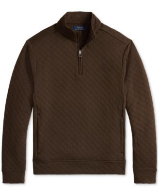 Men's Quilted Double-Knit Jersey Pullover
