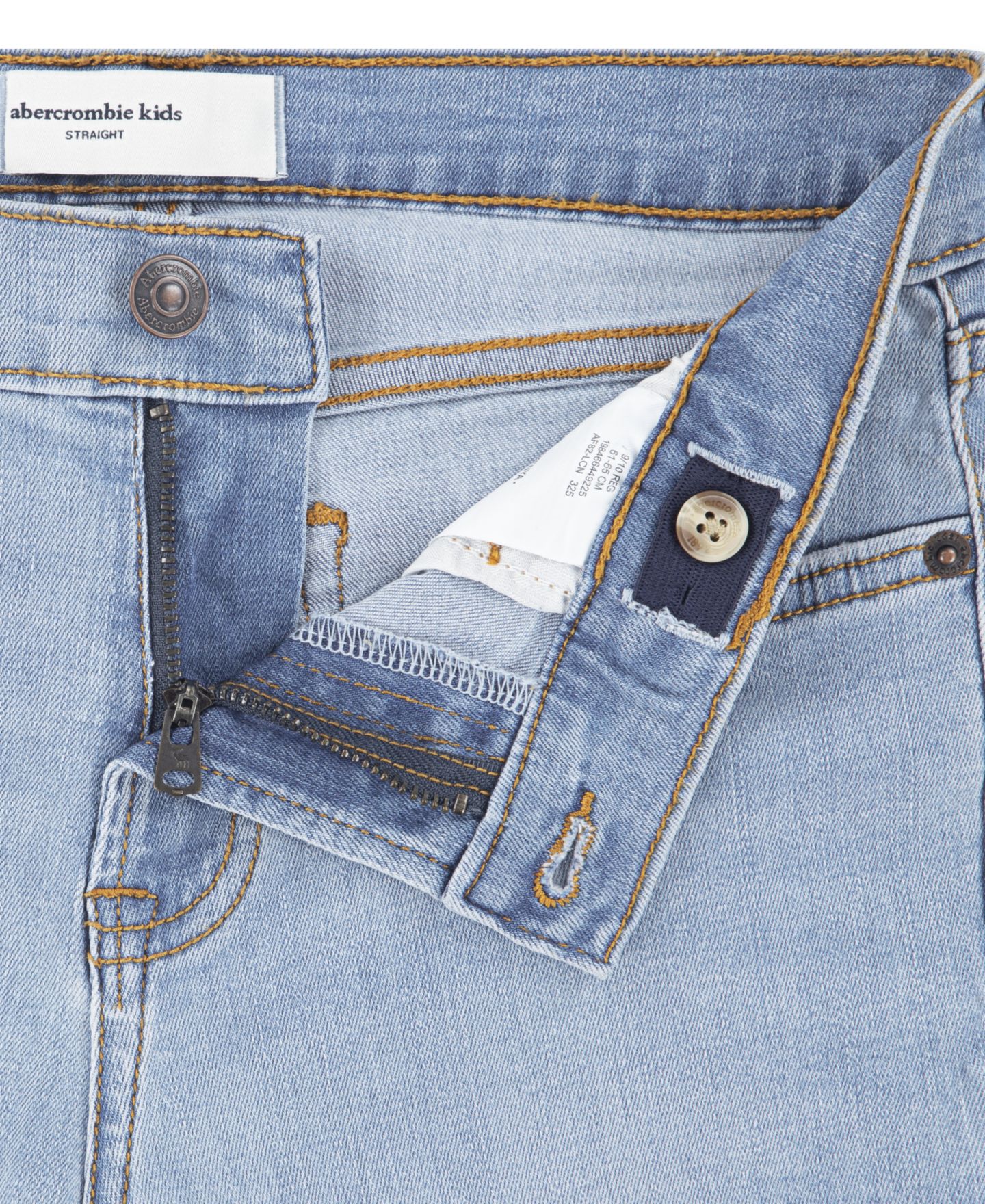 Джинсы abercrombie kids Straight Fit для мальчиков, цвет: Facts — фото 3