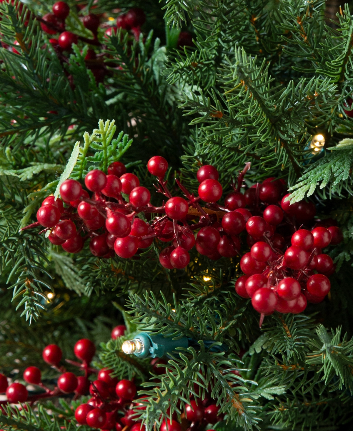 Balsam Hill 4 Ft Outdoor Berry Pre-lit Potted Tree In Green