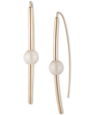 Lauren Ralph Lauren - Imitation Pearl Threader Earrings