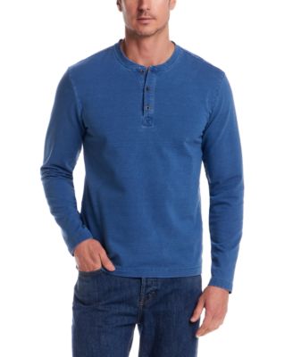 Weatherproof Vintage - Men's Long Sleeve Indigo Henley
