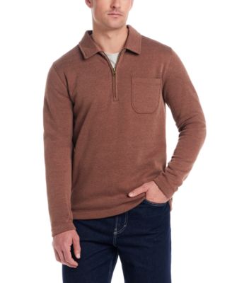 Weatherproof Vintage - Men's Pebble Fleece Long Sleeve Quarter-Zip Sweater