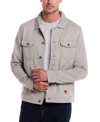 Men's Long Sleeve Twill Button-Front Jacket