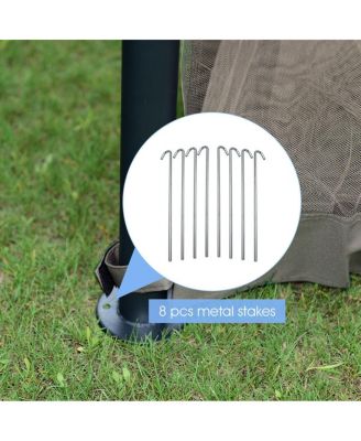 11.5FT Patio Gazebo Canopy Tent Wedding Party Shelter Awning Mosquito Netting