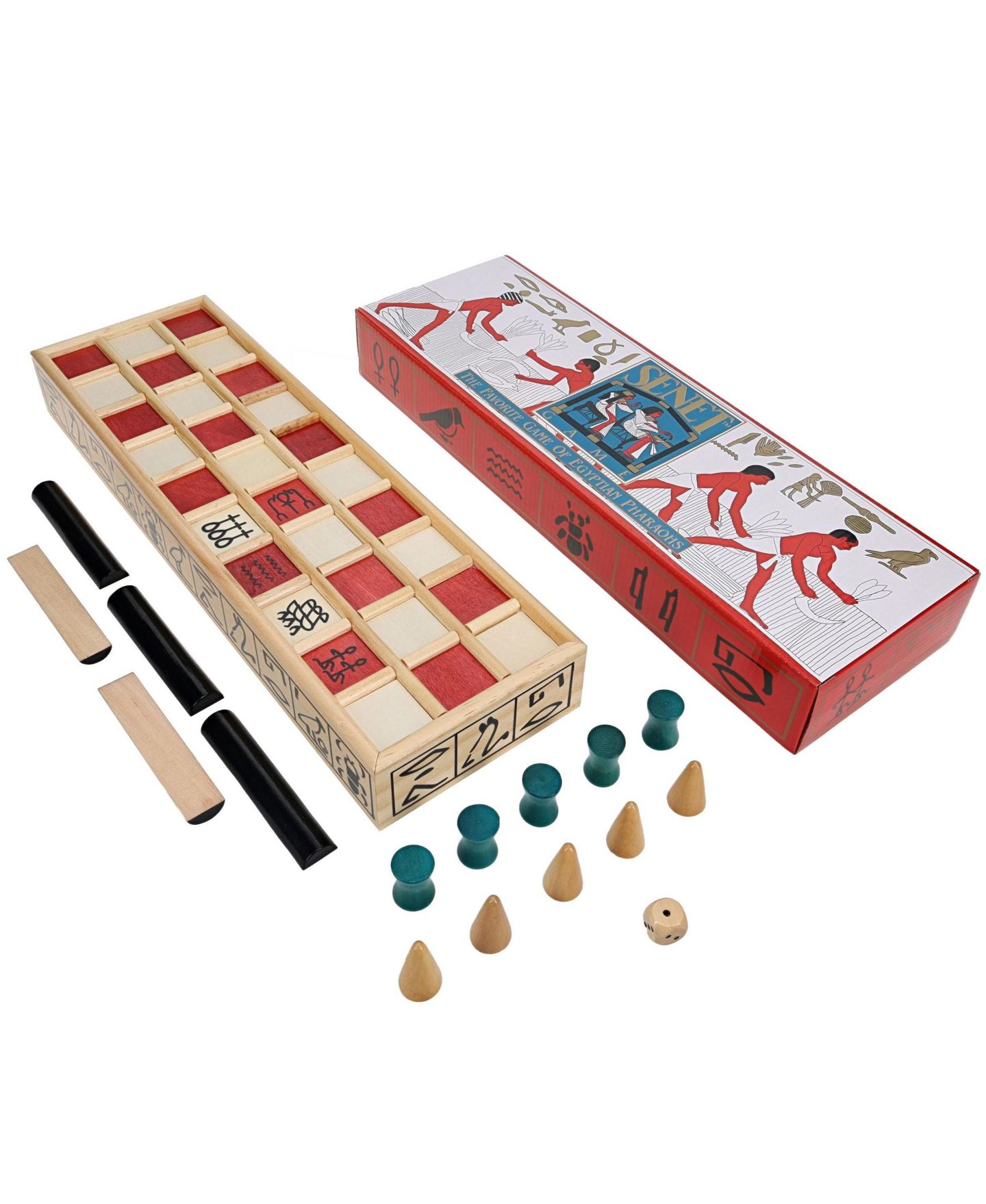 Детская игрушка WE Games Wooden 2-Player Senet Game, Ages 12+ — фото 4