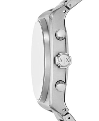 Men's Quartz Chronograph Silver Stainless Steel Watch, 40mm