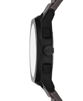 Men's Sync Quartz Chronograph Gray Silicone Watch, 42mm