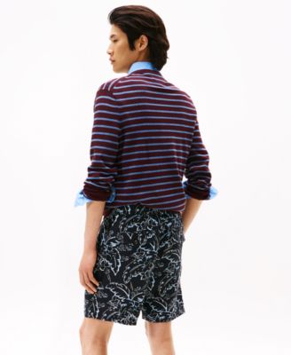 Men's Patterned 7" Linen Shorts