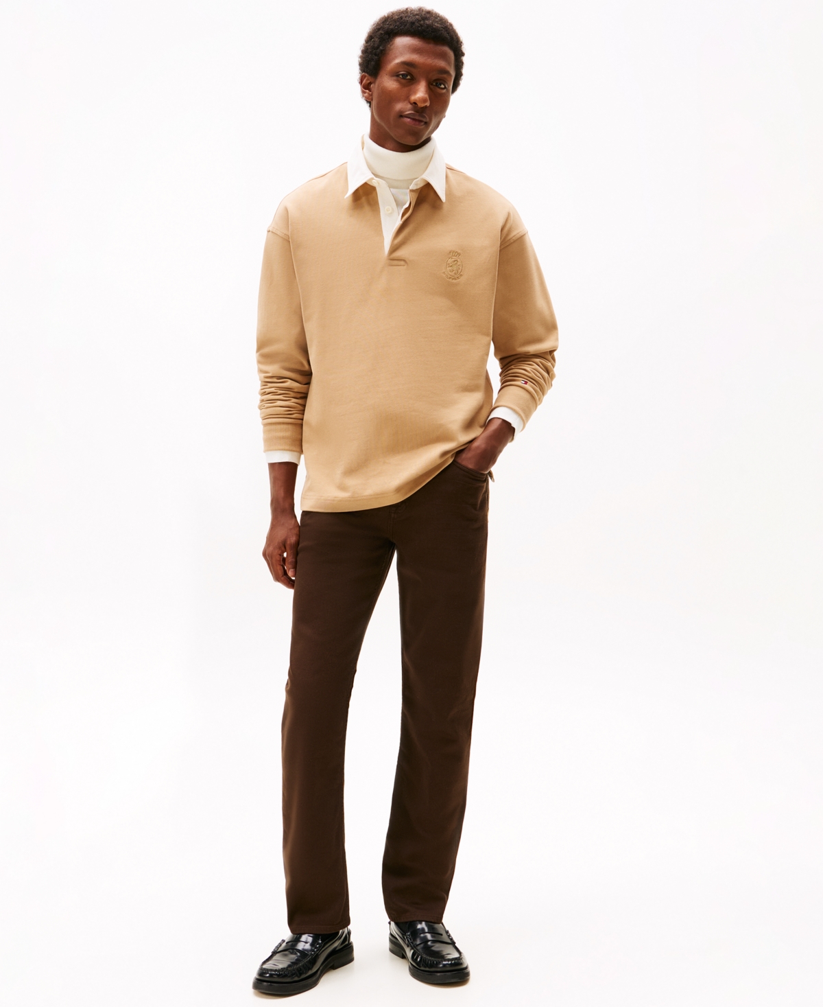 Tommy Hilfiger Men's Straight-Fit Denton Garment Dyed Denim Pants