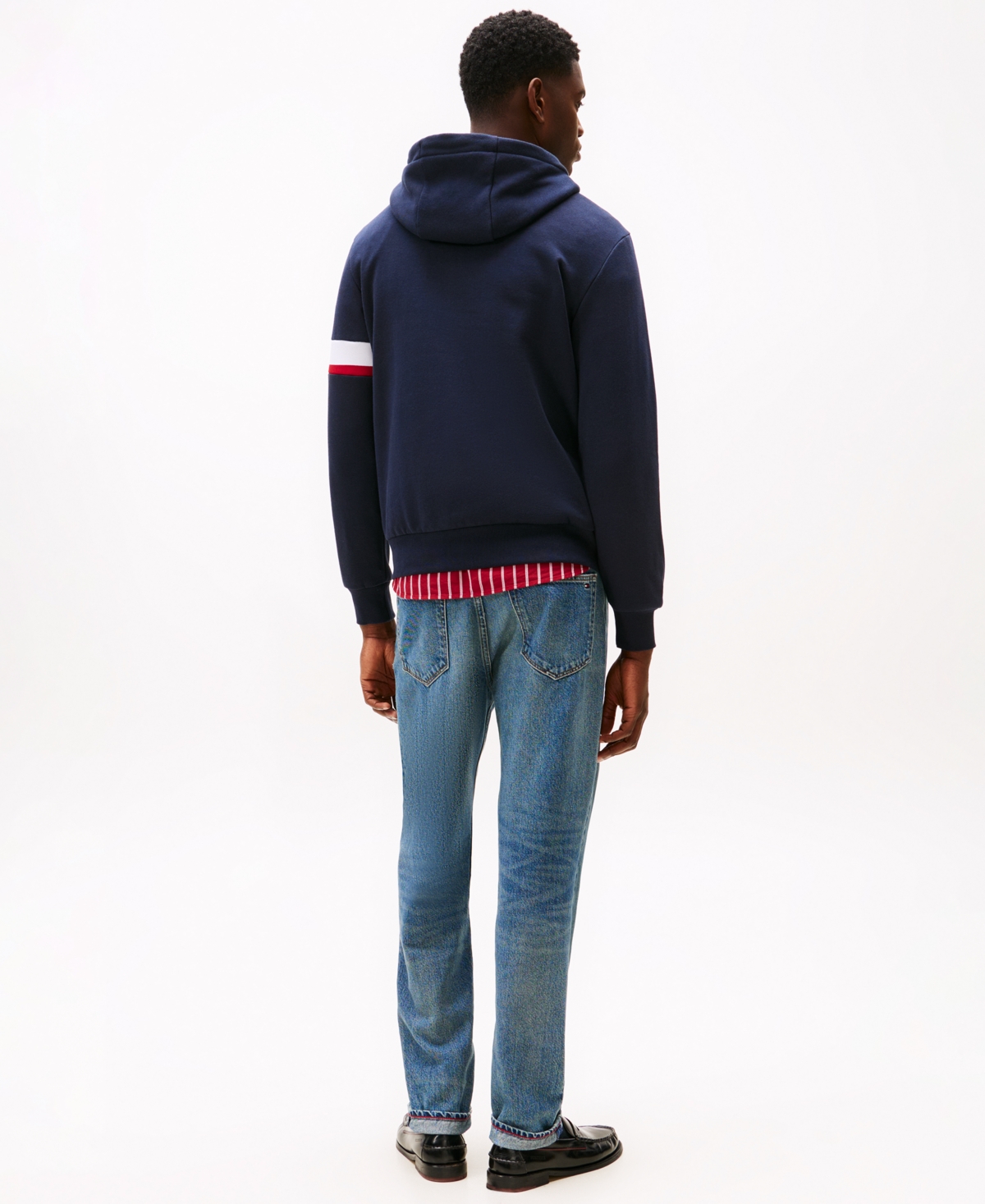 Tommy Hilfiger Flex Fleece Hoodie In Blue