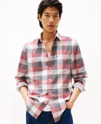 Tommy Hilfiger - Men's Regular-Fit Corduroy Check Shirt