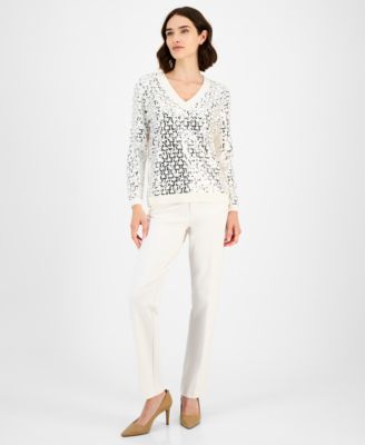 Women's Zig-Zag Sequin Sweater