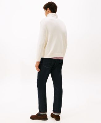 Men's Logo Crest Turtleneck Sweater