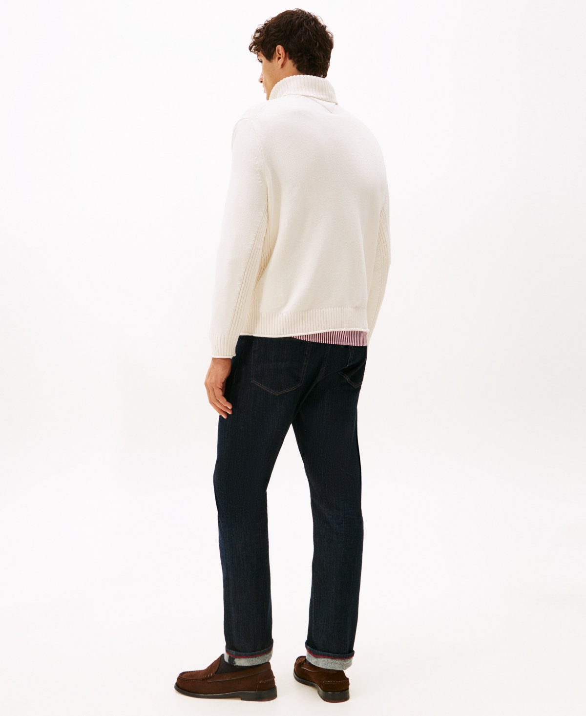 Tommy Hilfiger Men's Logo Crest Turtleneck Sweater