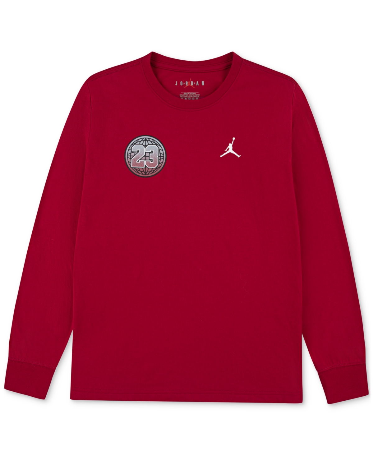 Jordan Toddler And Little Boys Jumpman Global Rise Long Sleeve T-shirt In Red